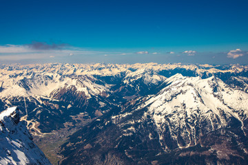 Die Alpen mit Blick von der Zugspitze