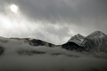 cloudy mountain