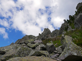 rilassante vista delle imponenti dolomiti in italia