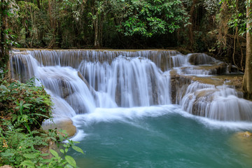 Huai Mae Khamin Waterfall, Khuean Srinagarindra National Park, Kanchanaburi, Thailand