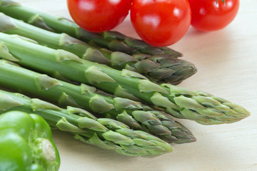 アスパラと夏野菜