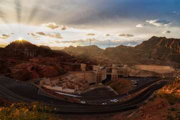 Hoover Dam Sunset
