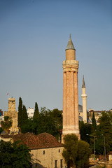 a minaret with sky from Turkey