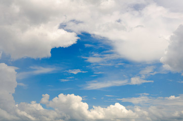 Naklejka na ściany i meble Blue sky and with cloud
