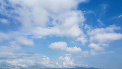 blue sky with clouds