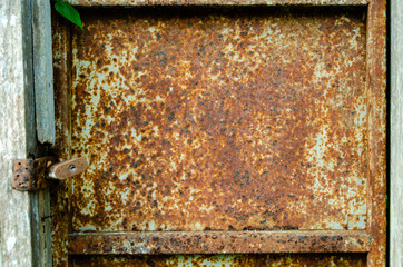 Old rusted door background