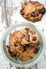 Chocolate chip cookies with dark chocolate 