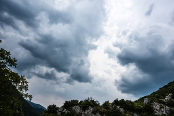 bad weather storm clouds