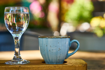 Delicious Turkish coffee on the table