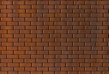 metal rusty corroded brick wall