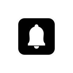 Bell Icon in trendy flat style isolated on grey background. Notification symbol for your web site design