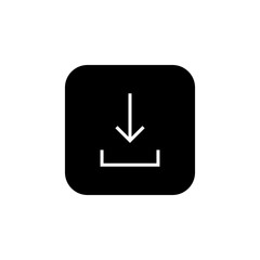 Download icon vector. Downloading vector icon