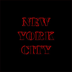 New York City -  Vector illustration design for banner, t shirt graphics, fashion prints, slogan tees, stickers, cards, posters and other creative uses
