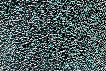 broken glass background texture. Crime incident, vandalism