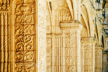 Jeronimos Hieronymites Monastery Of The Order Of Saint Jerome In Lisbon, Portugal Is Built In...