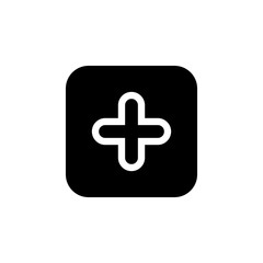 Plus Icon vector. Add icon. Addition sign. Medical Plus icon