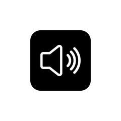 Speaker icon vector. Volume icon. Loudspeaker icon vector. volume button