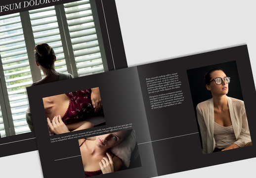 Elegant Dark Photobook Layout