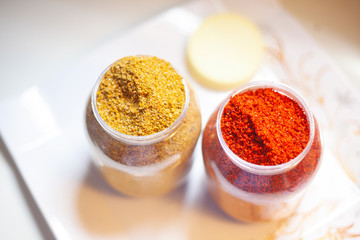 Two different spices.