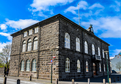 The Parliament House. Reykjavik, Iceland