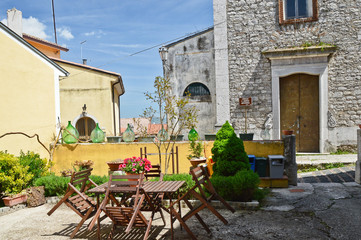 Fototapeta na wymiar The town of Montemiletto in the province of Avellino