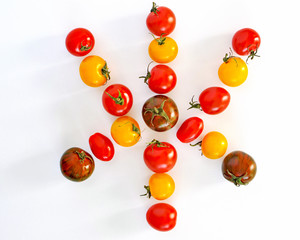 Cherry tomatoes star shape