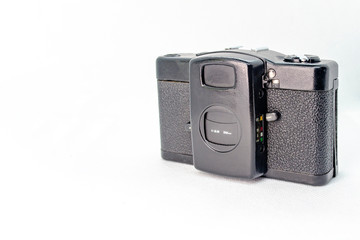 old Soviet compact film camera semi-automatic