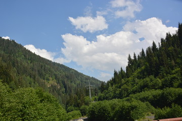 Fototapeta na wymiar Georgia, Svaneti, mountains, travel