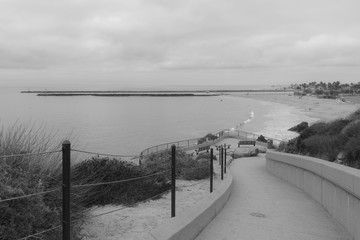 Pathway to the beach in California, North Port Beach