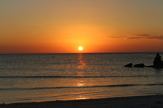 Atardecer en el caribe