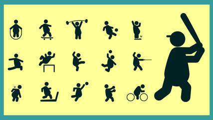 Hombres gordos haciendo deportes, Juegos olímpicos de gente obesa 