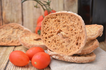 freselle tipico pane italiano biscottato al forno  
