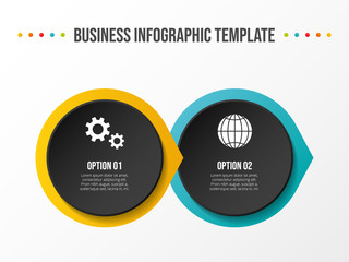 Design of a company timeline with business icons - infographic template. Vector