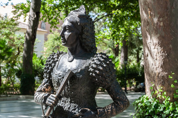 Fototapeta premium Dama Goyesca - Monument at Ronda, Spain