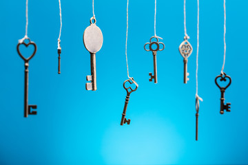 Various Keys Tied With String