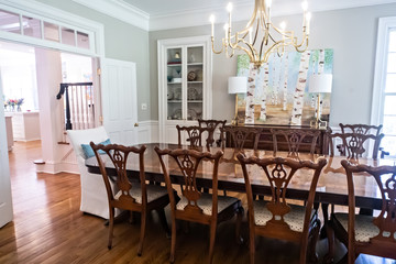 Large Formal Dining Room in an upscale Home