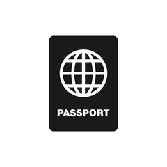 Passport Icon in trendy flat style isolated on white background. Travel and summer vacations symbol for your web site design, logo, app, UI.