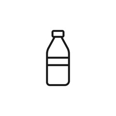 Bottle icon in trendy line style. Water bottle symbol for perfect web and mobile concept