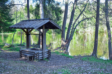 Camping place with a river