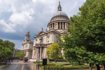 Scenic view of Saint Paul's Cathedral, London England