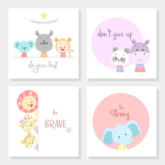 cute animal line art vector illustration