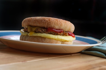 Sausage Egg Breakfast Sandwich