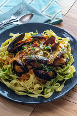 Mussels Marinara Seafood Pasta