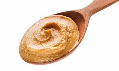 Spoon of peanut butter