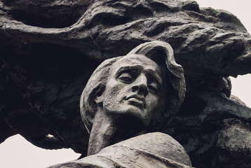 Statue of Frederic Chopin - obrazy, fototapety, plakaty