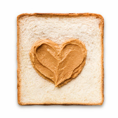 Toast with peanut butter