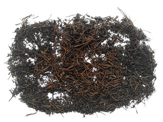 Pile soil isolated on white background. Soil dune with clipping path. Soil from coconut tree.