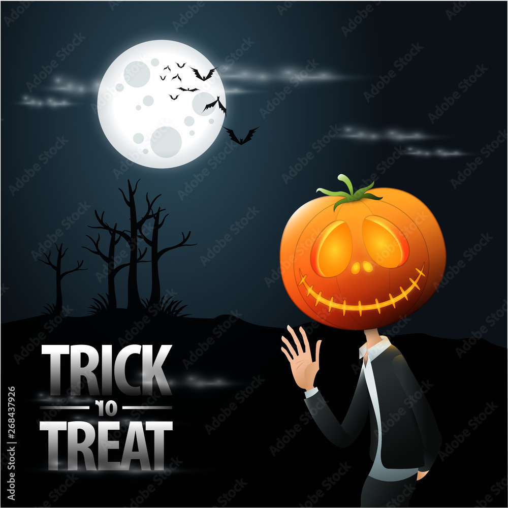 Wall mural halloween illustration