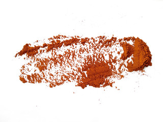 Pile soil isolated on white background. Soil dune with clipping path. Soil from the garden.
