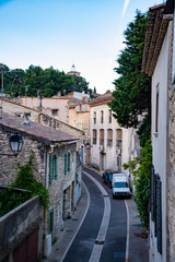 View on traditional and medieval houses in Provence, South of France, vacation and tourist destination